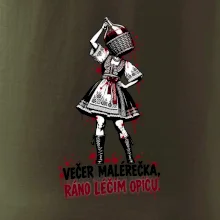 Streetart - Večer malérečka, ráno léčím opicu