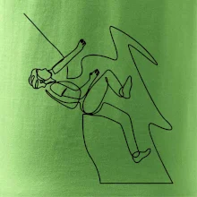 Lezec na skále jedním tahem