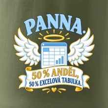 Panna. 50 % anděl, 50 % excelová tabulka