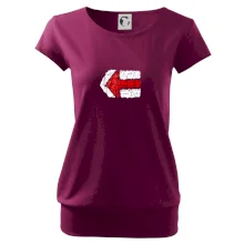 Párová turistická značka  červená