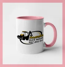 Bagrista v kruhu - vlastní nápis