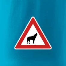 Dopravní značka - Pozor vlk