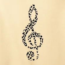 Houslový klíč z not