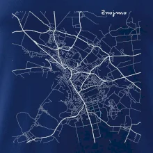 Černobílá mapa Znojmo