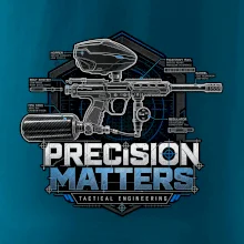 Technický nákres precision matters paintball