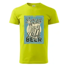 Save water drink beer poster