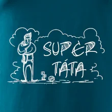 Kreslený nápis super táta