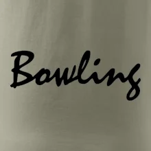 Bowling nápis psací