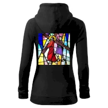 Vitráž - Ježíš a kříž