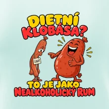 Dietní klobása jako nealkoholický rum