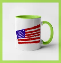 Americká vlajka ohnutá