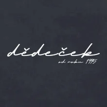 Psací nápis dědeček s ročníkem