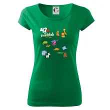 Tričko + 42 nažehlovacích zvířátek