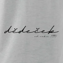 Psací nápis dědeček s ročníkem