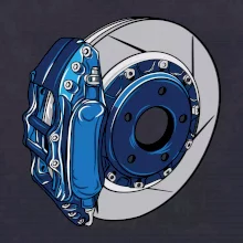 Auto kotoučová brzda