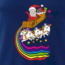Santa a jednorožci (Pecka design)