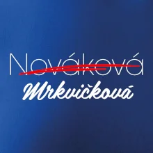 Svatební triko - změna příjmení