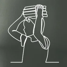 Student a kniha jedním tahem Student a kniha jedním tahem