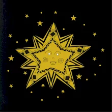 Rodinný set Měsíc - slunce - hvězda  (Pecka Design)