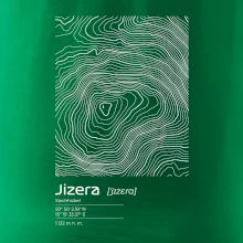 Jizera - vrstevnice v obdélníku