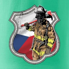Hasič erb - Česká vlajka