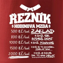 Hodinová mzda řezník