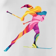 Barevná běžkařka