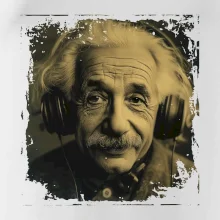 Albert se sluchátky Albert se sluchátky