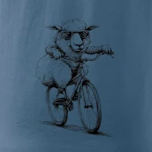 Ovce s brýlemi na kole