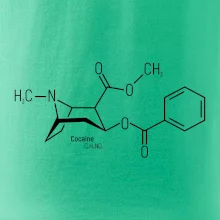 Molekulární struktura Cocaine Kokain