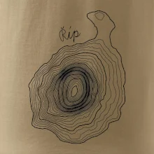 Říp - vrstevnice psací