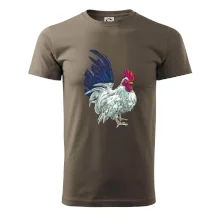 Kohout kreslený bílý