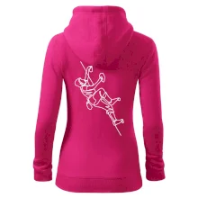 Lezecká stěna jedním tahem