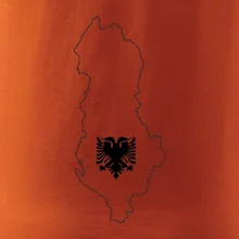 Albánie obrys mapa