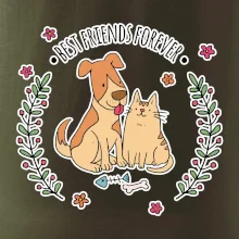 Kočka a pes best friends