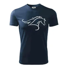 Kůň - bežící silueta hlavy