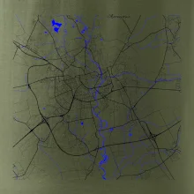 Olomouc - Mapa s vodními toky Olomouc - Mapa s vodními toky