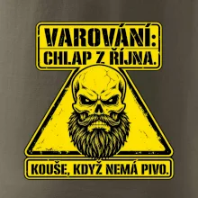 Varování chlap z října kouše když nemá pivo