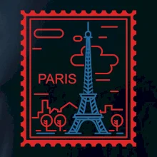 Paříž známka jednoduchá