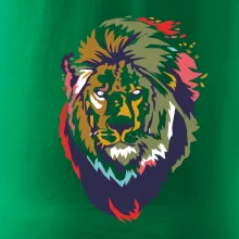 Hlava lva kreslená jednoduchá