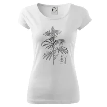 Konopí kytka černobílá