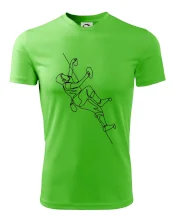 Lezecká stěna jedním tahem