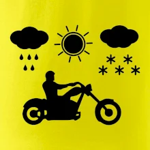 Motorkář za každého počasí - chopper