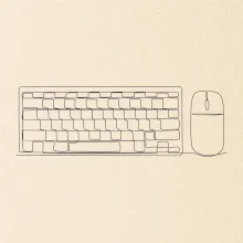 Klávesnice a myš jedním tahem