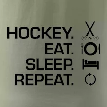 Pozemní hokej eat sleep repeat
