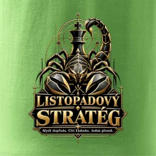 Listopadový stratég se štírem a šachovým králem