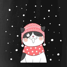 Kočka v zimní čepici