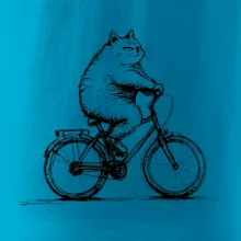 Tlustá kočka  na kole