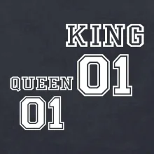 King - Queen - 01 dres (černobílá)