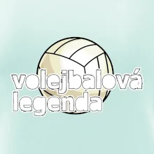 Volejbalová legenda - bílé písmo